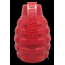 Red - USA-K9 Grenade Durable Rubber Chew Toy & Treat Dispenser - Medium