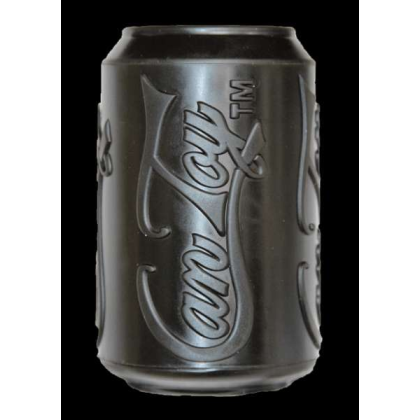 Black - SP Magnum Can Toy Ultra Durable Rubber Chew Toy & Treat Dispenser - Large