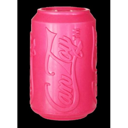 Pink - SP Puppy Can Toy Durable Rubber Chew Toy & Treat Dispenser For Teething Pups  - Large