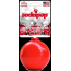 Red - SP Christmas Ornament Durable Rubber Chew Toy & Treat Dispenser - Medium