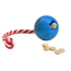 Red - USA-K9 Cherry Bomb Durable Rubber Chew Toy, Treat Dispenser, Reward Toy, Tug Toy, and Retrieving Toy - Large