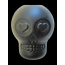 Black - MKB Sugar Skull Durable Rubber Chew Toy & Treat Dispenser  - Large