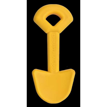 Yellow - ID Shovel Ultra Durable Nylon Dog Chew Toy for Aggressive Chewers  - OSFA