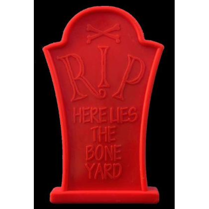 Orange - MKB Headstone  Ultra Durable Nylon Dog Chew Toy for Aggressive Chewers  - OSFA