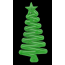 Green - MKB Christmas Tree Ultra Durable Nylon Dog Chew Toy for Aggressive Chewers  - OSFA