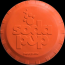 Orange Squeeze - SP Bottle Top Flyer Durable Rubber Retrieving Frisbee - Small (7