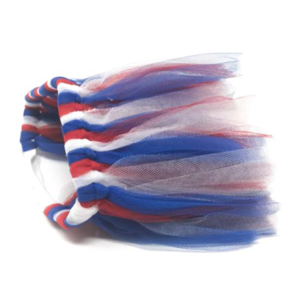 Red/White/Blue - Red/White/Blue 4th Of July Dog Tutu Skirt Medium) - Medium