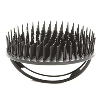 Black - Bass Brushes- The Shampoo Brush - Professional Grade Nylon Pin/Palm Style