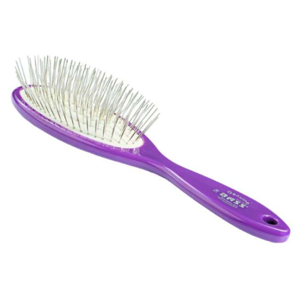 Royal Purple - Bass Brushes- Style & Detangle Pet Brush - Large