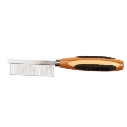 Striped Bamboo - Bass Brushes- Style & Detangle Pet Comb Pure Bamboo Handle