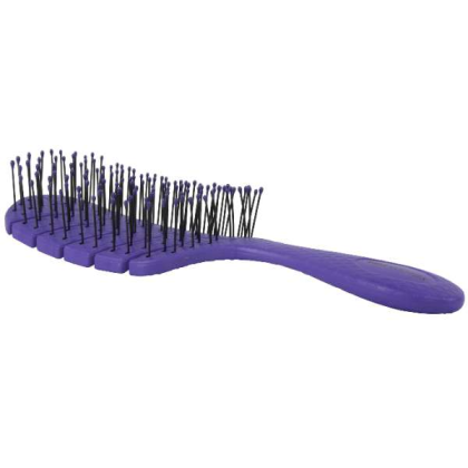 Pink - Bass Brushes- The BIO-FLEX  Detangling Pet Brush Leaf Shape