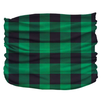 Green - Buffalo Plaid Pup Scruff - Large