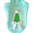 Quilted Christmas Tree Dog Hoodie - Large
