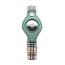 Beige Plaid & Denim - Apple Airtag Collar - XS