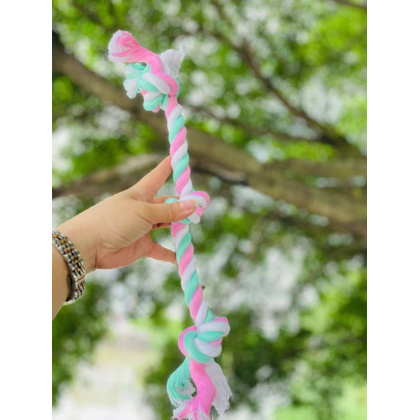 3-Knot Sustainable Dog Chew Rope Toys, Heavy Duty Dog Toys