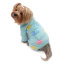 Blue - Ultra Plush Colorful Hearts Turtleneck Pajamas - XL