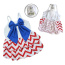 Red/White/Blue - Patriotic Red/White/Blue Large Bow Sundress - S