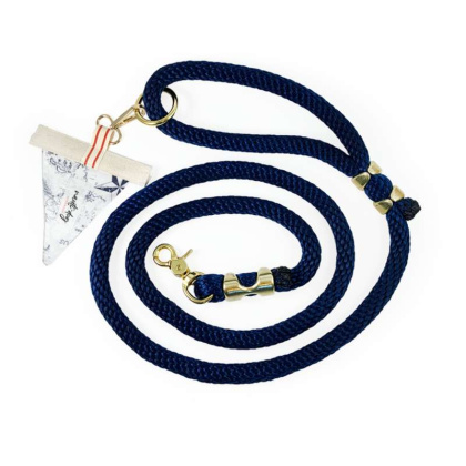 Carta Marina Light Vintage Nautical Toile Premium Rope Leash