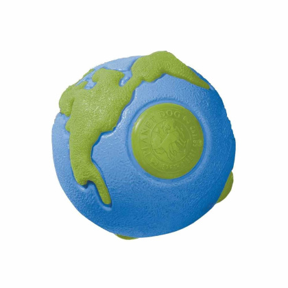 Blue/Green - Planet Dog Orbee-Tuff Planet Ball Treat-Dispensing Dog Toy  - Small