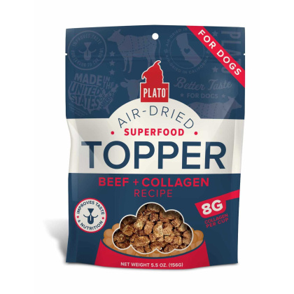 Plato Food Topper Beef & Collagen Recipe - 5.5oz
