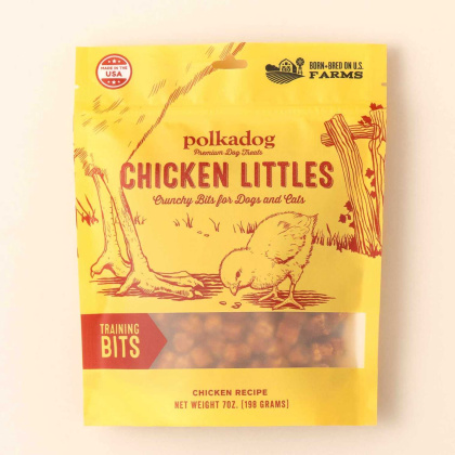 Polkadog Chicken Littles Training Bits Crunchy Dog and Cat Treats  - 7oz