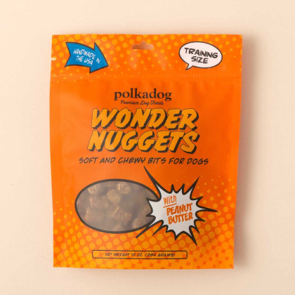 Polkadog Wonder Nuggets Training Bits Peanut Butter Soft & Chewy Dog Treats  - 10oz