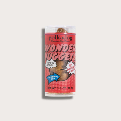 Polkadog Wonder Nuggets Training Bits Sweet Potato & Beef Liver Soft & Chewy Dog Treats Mini Tube  - Mini Tube 2.5oz