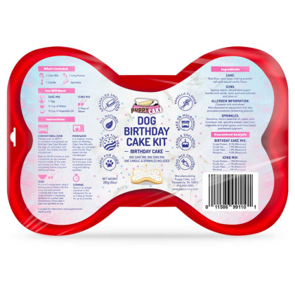 Puppy Cake Dog Birthday Cake Kit  Birthday Cake Flavor with Pupfetti Sprinkles 10oz