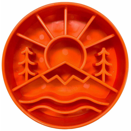 Great Outdoors Orange - SodaPup eBowl Enrichment Slow Feeder Bowl  - 8\