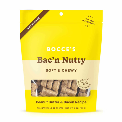 Bocce\'s Bakery Bac\'N Nutty Soft & Chewy Dog Treats 6oz
