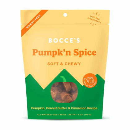 Bocce\'s Bakery Pumpk\'n Spice Soft & Chewy Dog Treats 6oz