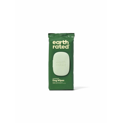 Earth Rated Unscented Dog Grooming Wipes 100ct