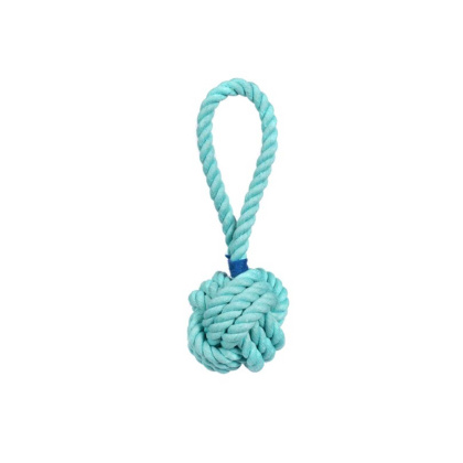 Aqua - Jax & Bones Celtic Knot Rope Dog Toy - Small 3\