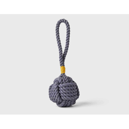 Grey - Jax & Bones Celtic Knot Tie Rope Dog Toy  - Large 5\