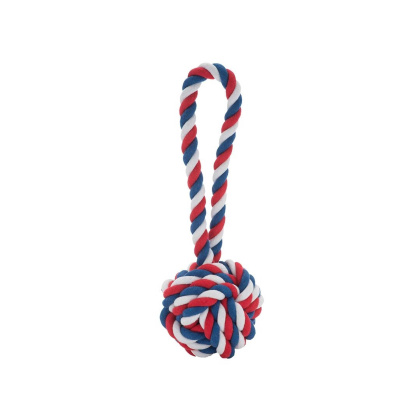 Red, White and Blue - Jax & Bones Knot Rope Dog Toy   - Large 6\