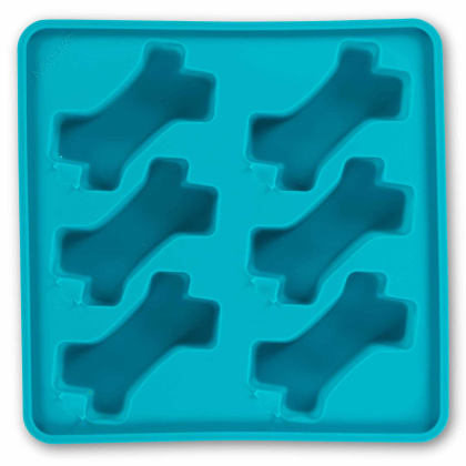 Blue - Messy Mutts Framed Silicone Popsicle Mold Bone Shape  - 10\