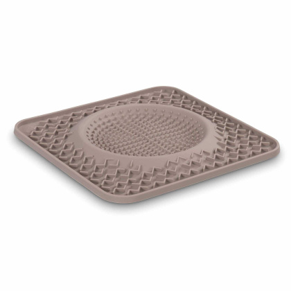 Grey - Messy Mutts Silicone Therapeutic Dog Lick Bowl Mat - 10\