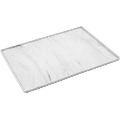 Marble - Messy Mutts Silicone Food Mat Raised Edge  - Small 16\