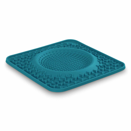 Blue - Messy Mutts Silicone Therapeutic Dog Lick Bowl Mat  - 10\