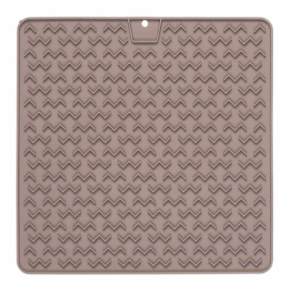 Grey Warm - Messy Mutts Silicone Therapeutic Dog Lick Mat Warm - 12\