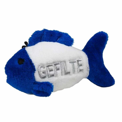Multipet Gefilte Fish Talking Hanukkah Plush Dog Toy 4.5\