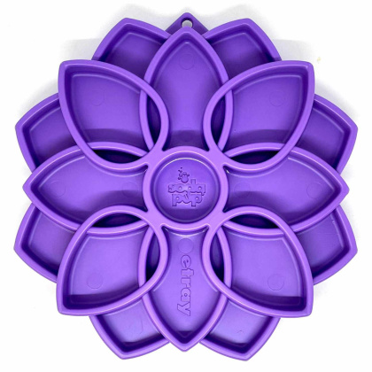 Purple - SodaPup Mandala eTray Enrichment Feeder for Dogs  - 8\