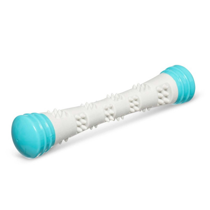 Grey / Teal - Totally Pooched Chew n\' Squeak Stick, Foam Rubber - Large, 12\