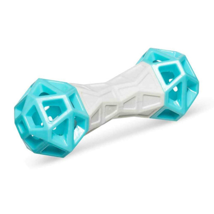 Grey / Teal - Totally Pooched Flex n\' Squeak Toy, Foam Rubber, - 7\