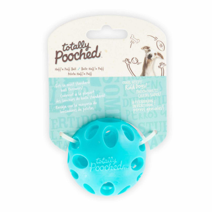 Teal - Totally Pooched Huff\'n Puff Ball Rubber  - 2.5\