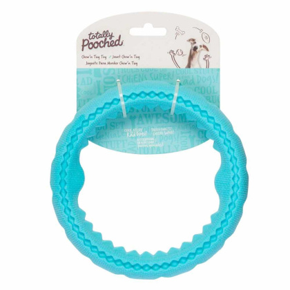 Totally Pooched Chew n\' Tug Ring, Foam Rubber, 6.5\