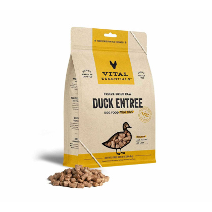 Vital Essentials(R) Freeze-Dried Raw Duck Entree Dog Food Mini Nibs,  - 14 oz