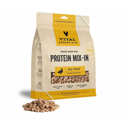 Vital Essentials(R) Freeze-Dried Raw Duck Protein Mix-In Meal Topper for Dogs - 8 oz