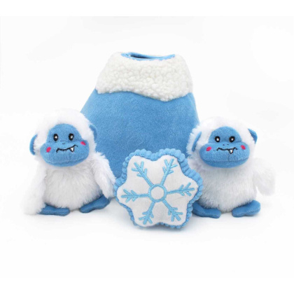 ZippyPaws Holiday Burrow(TM) Yeti Mountain Plush Dog Toy