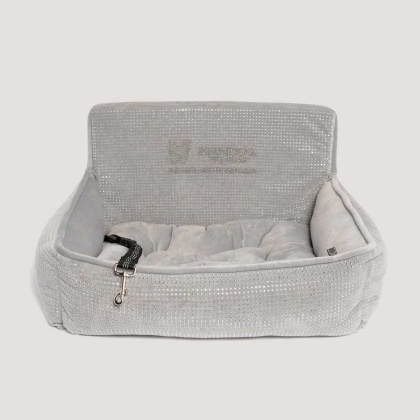 LIGHT GREY - NANDOG Bling Dog Car Seat